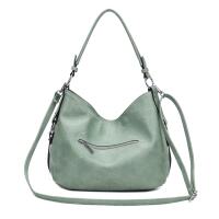 Damen Tasche Shopper Hobo-Bag Schultertasche Leder Optik Umhängetasche Handtasche Crossover Reisetasche Beuteltasche Handtasche Schwarz