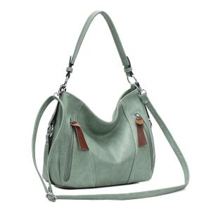 Damen Tasche Shopper Hobo-Bag Schultertasche Leder Optik Umhängetasche Handtasche Crossover Reisetasche Beuteltasche Handtasche Rot