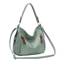 Damen Tasche Shopper Hobo-Bag Schultertasche Leder Optik Umhängetasche Handtasche Crossover Reisetasche Beuteltasche Handtasche Rot