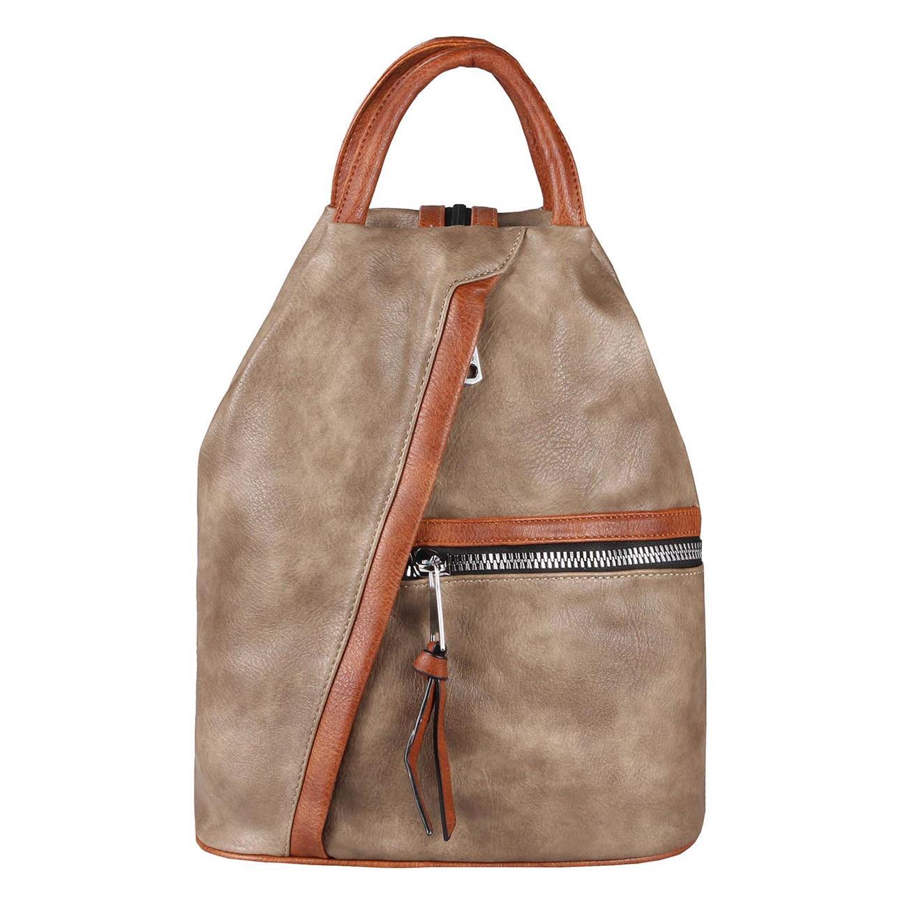 Damen Rucksack Tasche Schultertasche Leder Optik Daypack...