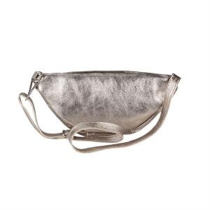 MADE IN ITALY DAMEN LEDER TASCHE Gürteltasche Crossbody Hüfttasche Bauchtasche Umhängetasche Schultertasche Brusttasche CrossOver Ledertasche Bodybag Bronze