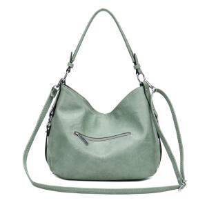 Damen Tasche Shopper Hobo-Bag Schultertasche Leder Optik Umhängetasche Handtasche Crossover Reisetasche Beuteltasche Ledertasche Beige