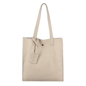 DAMEN LEDER TASCHE Set 2in1 SHOPPER Schultertasche HOBO Bag Umhängetasche Schmucktasche DIN-A4 Beige