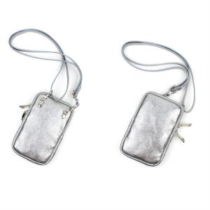 Made in Italy Damen Leder Smartphone Tasche Umhängetasche Schultertasche Handytasche Minibag Geldtasche Ledertasche Crossbody Abendtasche Gelb
