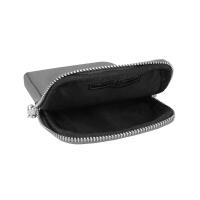 Made in Italy Damen Leder Smartphone Tasche Leo Umhängetasche Schultertasche Handytasche Minibag Geldtasche Ledertasche Fell Pelz Crossbody Abendtasche Zebra