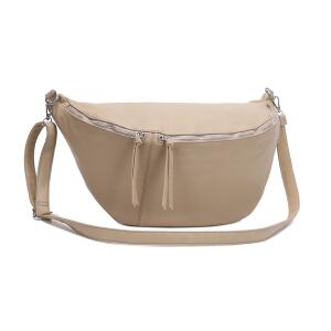 XXL Tasche Bauchtasche Hüfttasche Crossbody Schultertasche Umhängetasche Kunstleder Gürteltasche Crossover Slingntasche Unisex Bag Blau