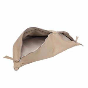 XXL Tasche Bauchtasche Hüfttasche Crossbody Schultertasche Umhängetasche Kunstleder Gürteltasche Crossover Slingntasche Unisex Bag Cognac