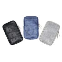 Made in Italy Damen Leder Handytasche Kroko Smartphone Tasche Umhängetasche Schultertasche Minibag Geldtasche Ledertasche Crossbody Abendtasche Schwarz-Kroko