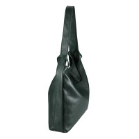 OBC Made in Italy Damen Echt Leder Tasche Rucksack 2 in 1 Umhängetasche Schultertasche Daypack Rucksacktasche Shopper Backpack Cityrucksack Grün (echtes Leder)