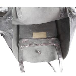 Made in Italy DAMEN LEDER TASCHE DIN-A4 Schlange Shopper Schultertasche Henkeltasche Tote Bag Braun (Schlange)