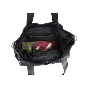 XXL Damen Totenkopf Tasche Handtasche Skulls Shopper Beuteltasche Schultertasche Umhängetache Reisetasche Weekender Schädel Gothic Bag Schwarz