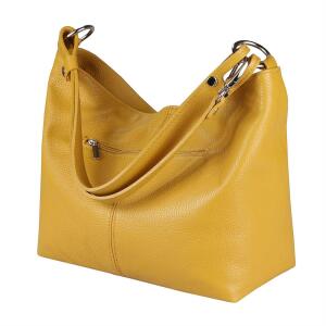 Taschen Beuteltaschen Tasche Beutel Kunstleder gelb senffarbend 