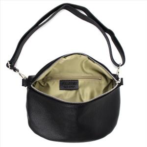 Made in Italy Damen Leder Tasche Gürteltasche Crossbody Hüfttasche Bauchtasche Umhängetasche Cross-Over Bodybag Schultertasche Handytasche Schminktasche Kosmetiktasche 1054 Olivgrün