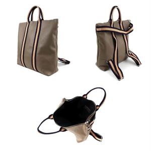 Made in Italy XXL Damen Leder Rucksack Tasche Shopper Handtasche Schultertasche Cityrucksack Daypack Ledertasche Freizeitrucksack Weiß
