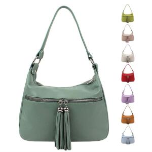 irisaa Damen Handtasche Leder Shopper XXL mit Innentasche aus Italien Handtasche Echtleder 