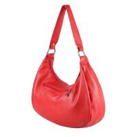 OBC Made in Italy Damen Leder Tasche Shopper Schultertasche Handtasche Umhängetasche Hobo Bag Ledertasche CrossBody City Bag Crossover
