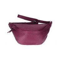 Made in Italy DAMEN LEDER Gürteltasche Crossbody Brusttasche Bauchtasche Hüfttasche Umhängetasche Crossover Bodybag Schultertasche Handytasche TASCHE 247 Bordo