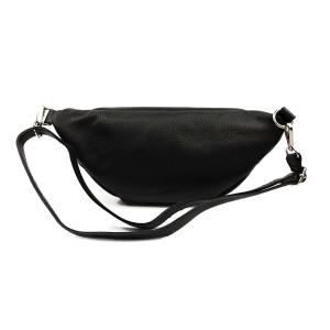 MADE IN ITALY DAMEN LEDER TASCHE Gürteltasche Crossbody Hüfttasche Bauchtasche Umhängetasche Schultertasche Brusttasche CrossOver Ledertasche Bodybag V2 Dunkelblau