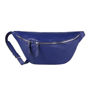 XXL Tasche Bauchtasche Hüfttasche Crossbody Schultertasche Umhängetasche Kunstleder Gürteltasche Crossover Slingntasche Unisex Bag Saphirblau