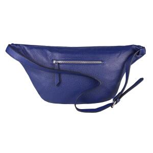 XXL Tasche Bauchtasche Hüfttasche Crossbody Schultertasche Umhängetasche Kunstleder Gürteltasche Crossover Slingntasche Unisex Bag Saphirblau