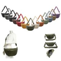 XXL Tasche Bauchtasche Hüfttasche Crossbody Schultertasche Umhängetasche Kunstleder Gürteltasche Crossover Slingntasche Bag Lila