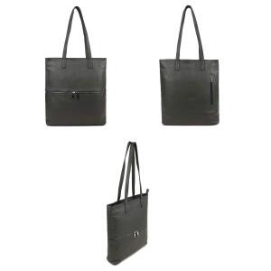 OBC Made in Italy DAMEN LEDER TASCHE SHOPPER Schultertasche Tote Bag Umhängetasche Handtasche DIN-A4 Beige