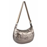 DAMEN TASCHE SHOPPER Schultertasche Umhängetasche CrossOver CROSSBODY Nylon Handtasche Henkeltasche City Bag Beuteltasche Reise Bronze