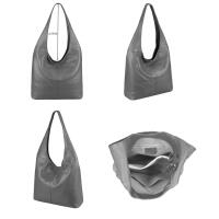 Made in Italy Damen Leder Tasche Shopper Schultertasche Umhängetasche Handtasche Beuteltasche Hobo Bag Ledertasche Nappaleder Taupe