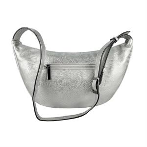DAMEN TASCHE Brusttasche Bauchtasche Hüfttasche Crossbody Unisex Schultertasche Umhängetasche Kunstleder Gürteltasche Crossover Slingntasche Reise Bag Silber