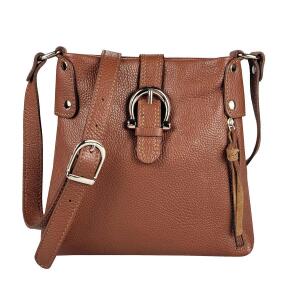Made in Italy DAMEN LEDER TASCHE Schultertasche CrossOver Handtasche  Umhängetasche Bodybag Abendtasche Crossbody Ledertasche