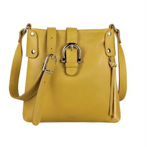 Made in Italy DAMEN LEDER TASCHE Schultertasche CrossOver Handtasche  Umhängetasche Bodybag Abendtasche Crossbody Ledertasche